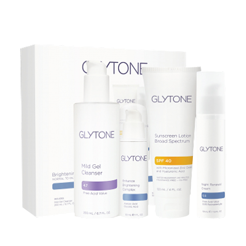 Glytone Brightening System - Normal to Oily Skin, 1 set