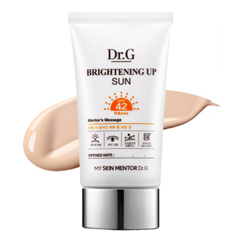 Dr G Brightening Up Sun SPF42 PA++ on white background
