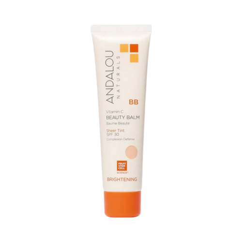 Andalou Naturals Brightening Vitamin C BB Beauty Balm Sheer Tint SPF 30, 58ml/1.96 fl oz Andalou Naturals Brightening Vitamin C BB Beauty Balm Sheer Tint SPF 30 on white background