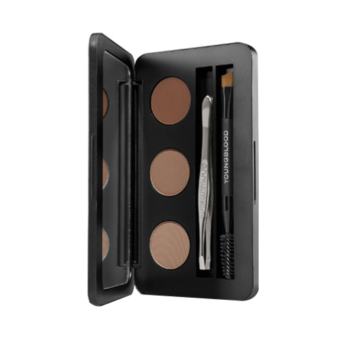 Youngblood Brow ARTISTE Kit - Dark, 3g/0.11 oz Youngblood Brow ARTISTE Kit - Auburn on white background