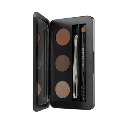 Youngblood Brow ARTISTE Kit - Dark, 3g/0.11 oz Youngblood Brow ARTISTE Kit - Auburn on white background