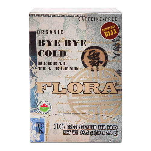 Flora Bye Bye Cold, 16 x 2.4g/0.08 oz Flora Bye Bye Cold on white background