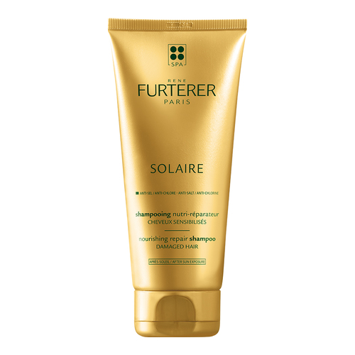 Rene Furterer Solaire Nourishing Repair Shampoo on white background