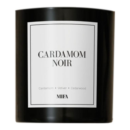 MIFA and Co Cardamom Noir Candle, 1 piece MIFA and Co Cardamom Noir Candle on white background