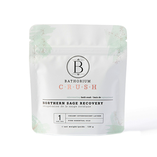 Bathorium Crush Northern Sage Recovery, 120g/4.2 oz Bathorium Crush Northern Sage Recovery on white background