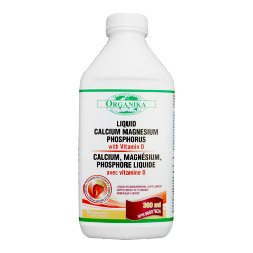 Organika Cal Mag Phos Vit D - Liquid (Strawberry), 360ml/12.2 fl oz Organika Cal Mag Phos Vit D - Liquid (Coconut) on white background