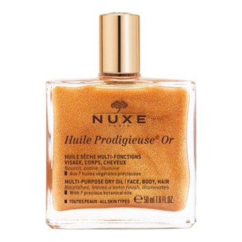 Nuxe Prodigieuse Shimmering Dry Oil on white background
