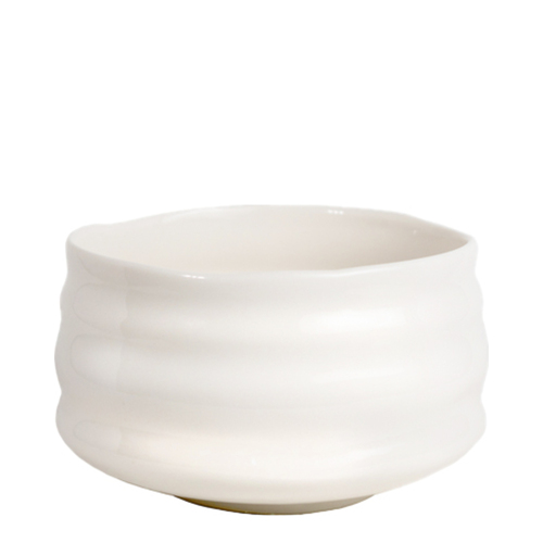 Teami Ceramic Matcha Bowl - White, 1 piece Teami Ceramic Matcha Bowl - Pink on white background