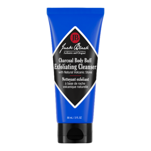 Jack Black Charcoal Body Buff, 88ml/3 fl oz Jack Black Charcoal Body Buff on white background