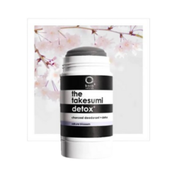 Charcoal Deodorant - Sakura Blossom on white background