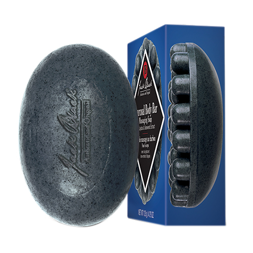 Jack Black Charcoal Massaging Bar on white background
