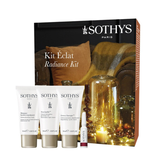 Sothys Radiance Kit, 4 pieces Naturally Yours Radiance Kit on white background