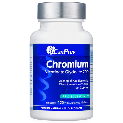 CanPrev Chromium Nicotinate Glycinate 200 on white background