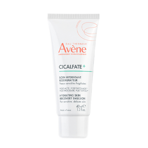 Avene Cicalfate+ Hydrating Emulsion on white background