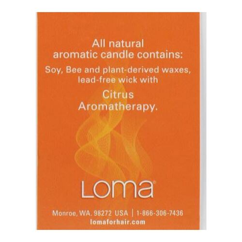 Loma Organics Citrus Candle on white background