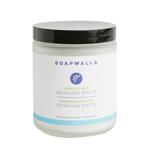 Soapwalla Citrus and Mint Soaking Salts, 227g/8 oz