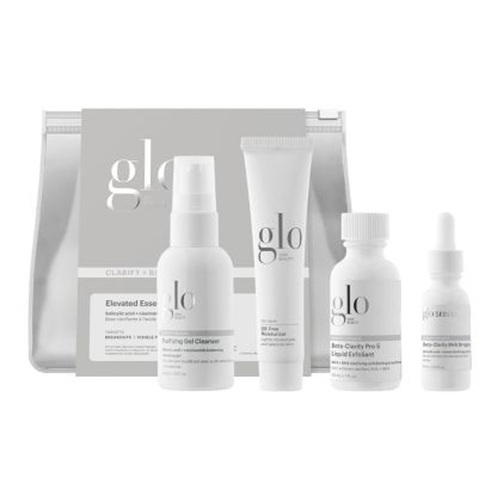 Glo Skin Beauty Clarify + Balance Travel Set on white background