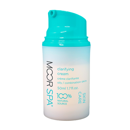 Moor Spa Clarifying Cream on white background