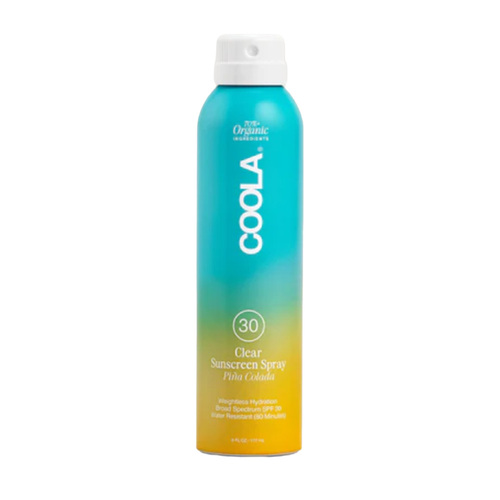 Coola Classic Body Organic Sunscreen Spray SPF 30 - Tropical Coconut, 177ml/6 fl oz Coola Classic Body Organic Sunscreen Spray SPF 50 - Fragrance Free on white background