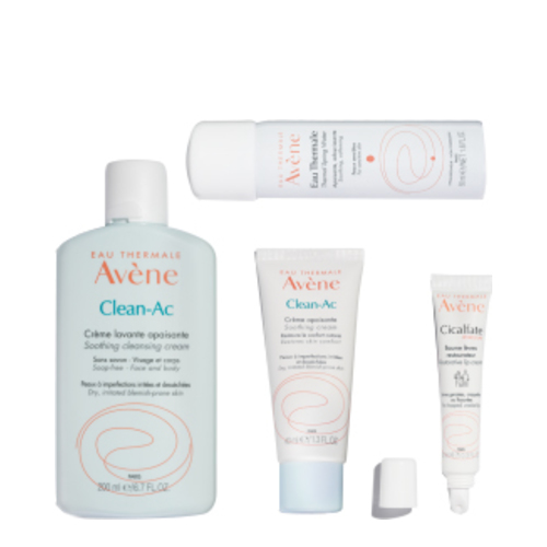 Avene Clean-Ac Nourishing Blemish Solutions, 1 set Avene Clean-Ac Nourishing Blemish Solutions on white background