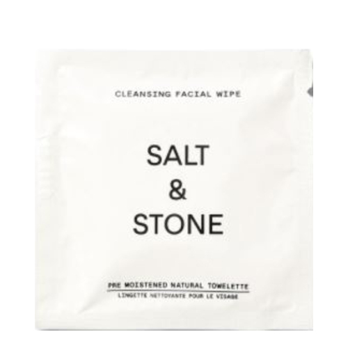 Salt & Stone Cleansing Facial Wipes, 20 wipes
