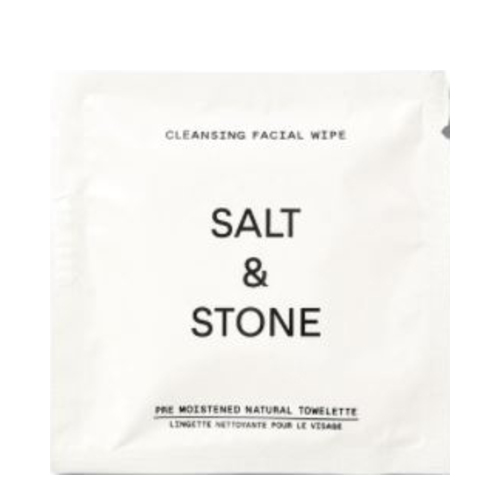 Salt & Stone Cleansing Facial Wipes, 20 wipes Salt & Stone Cleansing Facial Wipes on white background