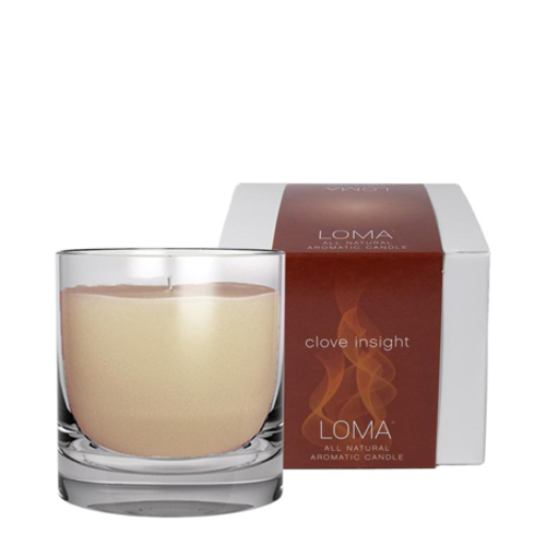 Loma Organics Candle - Invigorating Vanilla, 1 pieces Loma Organics Clove Insight Candle on white background