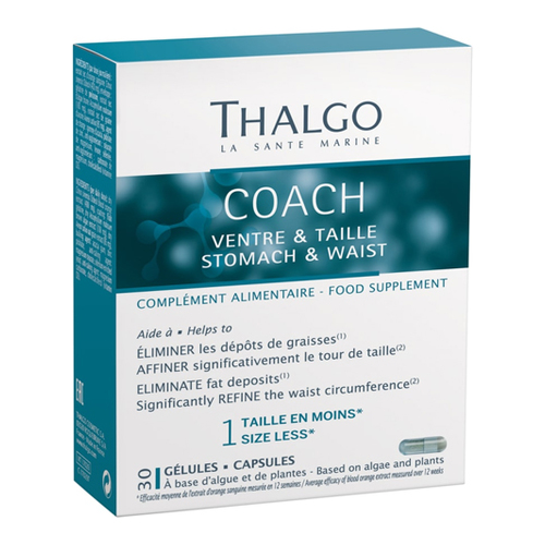 Thalgo Coach Stomach and Waist, 30 capsules Thalgo Coach Stomach and Waist on white background