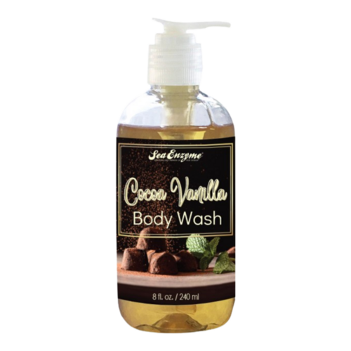 Sea Enzyme Cocoa Vanilla Body Wash, 240ml/8.12 fl oz Sea Enzyme Cocoa Vanilla Body Wash on white background