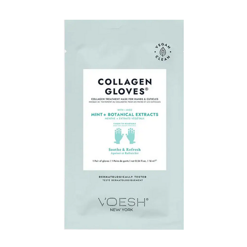 Voesh Collagen Gloves Mint (1 Pair), 1 set Voesh Collagen Gloves Mint (1 Pair) on white background