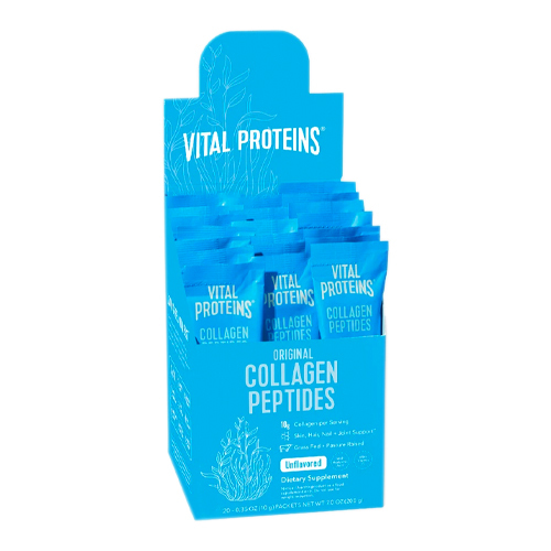Vital Proteins Collagen Peptides Stick Pack, 20 x 10g/0.4 oz Vital Proteins Collagen Peptides on white background