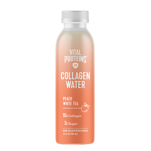 Vital Proteins Collagen Water - Peach White Tea, 16 x 355ml/12 fl oz Vital Proteins Collagen Water - Peach White Tea on white background
