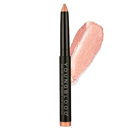 Youngblood Color-Crays Sheer Lip Crayons - Redwood, 1 piece Youngblood Color-Crays Sheer Lip Crayons - Coronado on white background