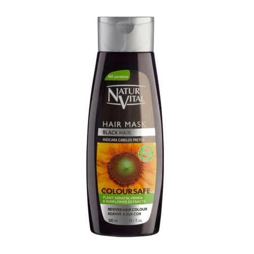 Natur Vital ColourSafe Black Toned Hair Mask on white background