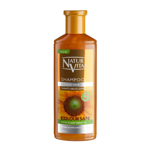 Natur Vital ColourSafe Blonde Toned Shampoo on white background