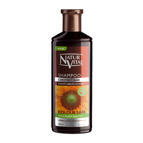 Natur Vital ColourSafe Chestnut Toned Shampoo on white background