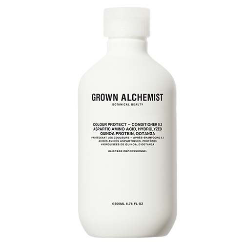 Grown Alchemist Colour Protect - Conditioner 0.3 Aspartic Amino Acid, Hydrolyzed Quinoa Protein, Ootanga on white background