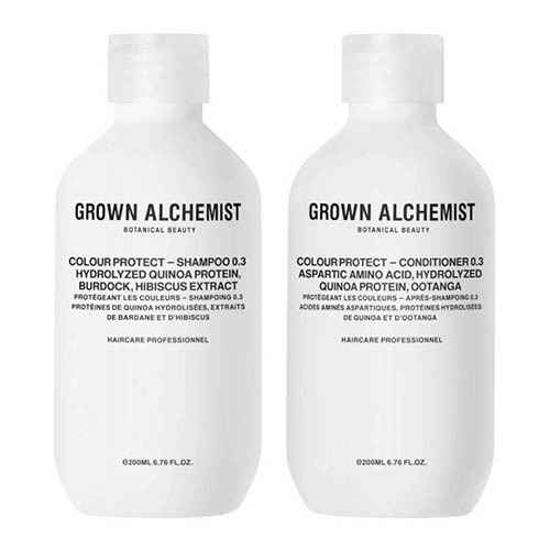 Grown Alchemist Colour-Protect Haircare Twinset on white background