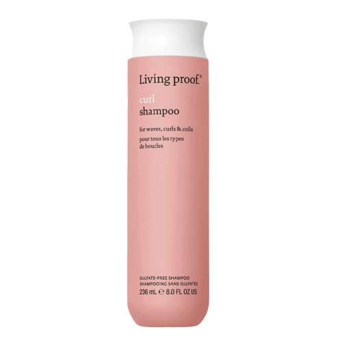 Living Proof Curl Shampoo, 236ml/7.98 fl oz Living Proof Curl Shampoo on white background