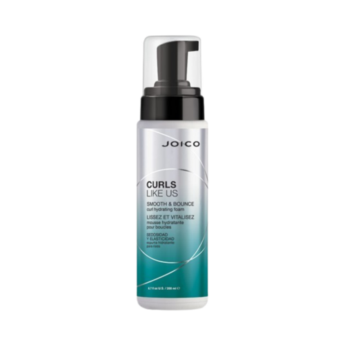 Joico Curls Smooth and Bounce Hydrating Foam, 200ml/6.76 fl oz Joico Curls Smooth and Bounce Hydrating Foam on white background