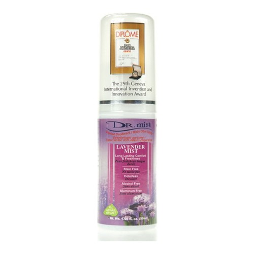 Dr Mist Deodorant Lavender Mist, 50ml/1.7 fl oz Dr Mist Deodorant Lavender Mist on white background