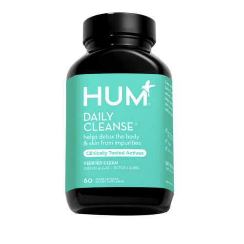 HUM Nutrition Daily Cleanse, 60 capsules HUM Nutrition Daily Cleanse on white background