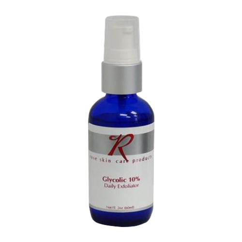 Rose Skin Care Daily Exfoliant Glycolic 10% on white background