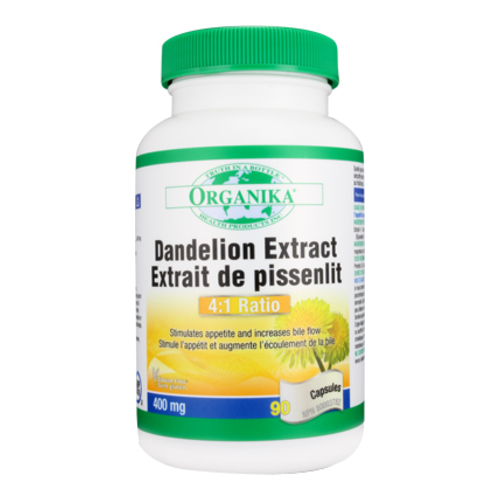 Organika Dandelion Root Powder 4:1 Extract on white background