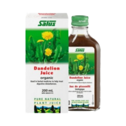 Dandelion Juice on white background