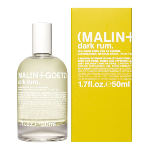 Malin + Goetz Dark Rum Eau de Parfum, 50ml/1.69 fl oz Malin + Goetz Dark Rum Eau de Parfum on white background