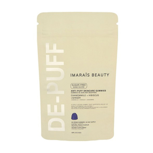 Imarais Beauty De-Puff Skincare Supplement, 30 pieces Imarais Beauty De-Puff Skincare Supplement on white background
