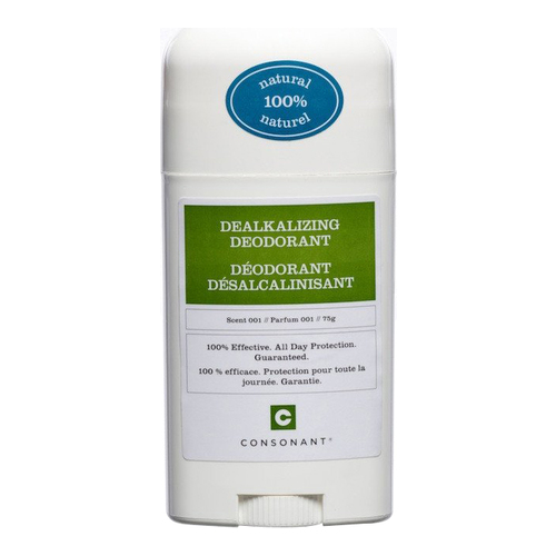 Consonant Dealkalizing Deodorant - Pure Unscented, 75g/2.6 oz Consonant Dealkalizing Deodorant - Pure Unscented on white background