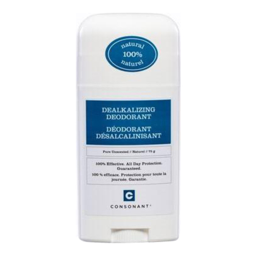 Consonant Dealkalizing Deodorant - Pure Unscented, 75g/2.6 oz Consonant Dealkalizing Deodorant - Pure Unscented on white background