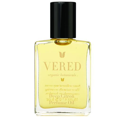 Vered Organic Botanicals Deep Citron Perfume Oil on white background